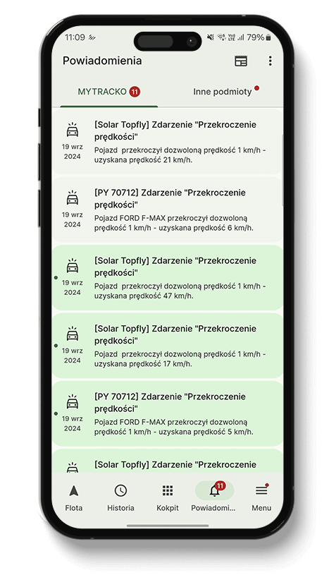 Aplikacja Mobilna - MYTRACKO