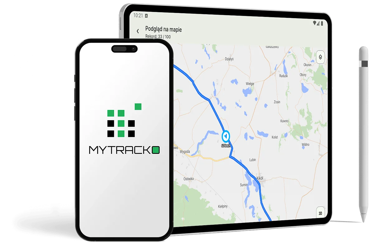 Aplikacja mobilna MYTRACKO do monitorowania pojazdów i zarządzania flotą GPS